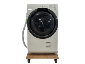 【動作保証】 SHARP ES-S7G-WR プラズマクラスター ドラム式洗濯機 7kg 2022年製 右開き 家電 中古 楽 T8768683