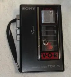 動作品：TCM-19 Sony ソニー カセットテープレコーダー、昭和レトロ