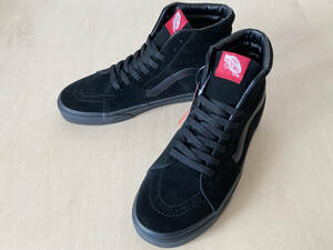 27cm バンズ スケハイ VANS SK8-HI SUEDE BLACK/BLACK US9/27cm VN000D5IBKA