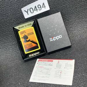 ZIPPO 未使用　YELLOW MATTE　オイルライター　アート ジッポー　2015年製 化粧箱有り Y0494