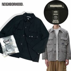 新品同様 国内正規 NEIGHBORHOOD 22ss ネイバーフッド 221UTNH-JKM03 COVERALL/CN-JK カバーオール リップストップ ミリタリージャケット 4