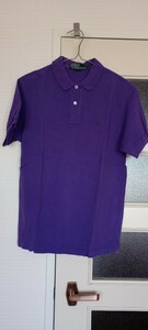 アメリカ古着 90s 90年代ラルフローレン ポロシャツ Ralph Lauren 紫XL