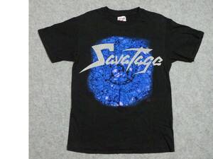 バンドT　ロックT　Ｔシャツ　ヘヴィメタル　ＳＡＶＡＴＡＧＥ　サヴァタージ　Ｍサイズ　１９９４・ツアーＴ　ＨＡＮＥＳボディ