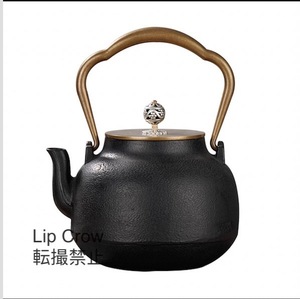 大人気 急須 鉄びん やかん 鋳鉄製の壷 手作り コーティングなし ティーポット大容量 お茶の道具 1400ml