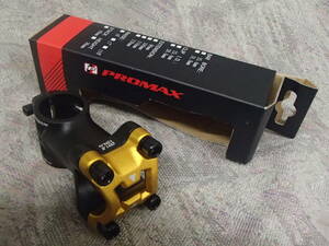PROMAX / DA-751NCステム 31.8mmハンドルクランプ 60mm ブラック/ゴールド