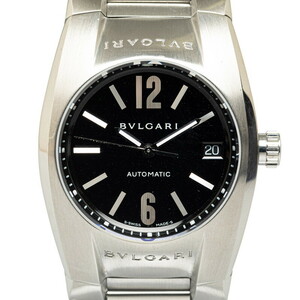 ブルガリ エルゴン 腕時計 EG35S/EG35BSSD 自動巻き ブラック文字盤 ステンレススチール レディース BVLGARI 【中古】