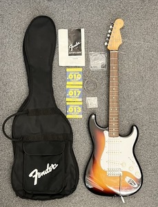 【JBI 5363】 1円～ Fender フェンダー ストラトキャスター エレキギター 日本製 Japan ソフトケース付き 保管品 ジャンク 中古 現状品