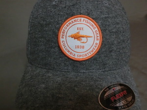 USA購入 激レア コロンビアスポーツ【Columbia Sportswear】【PFG Performance Fishing Gear】フライフィッシング豪華刺繍ワッペンCAP GRAY