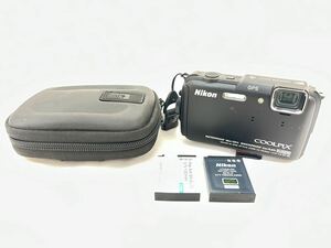 ☆美品☆ 動作品 ニコン Nikon COOLPIX AW110 クールピクス ブラック コンパクトデジタルカメラ #86