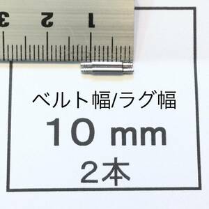 腕時計 ばね棒 バネ棒 2本 10mm用 130円 送料込 即決 即発送 画像3枚 y