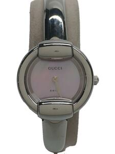 GUCCI◆クォーツ腕時計/アナログ/ステンレス/PNK/SLV/1400L