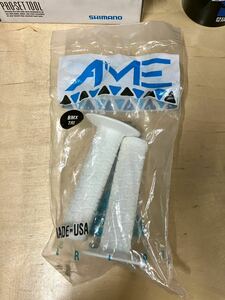 新品未使用 AME TRI GRIP グリップ ホワイト OLD BMX OLDBMX 当時物 アメリカ製 MADE IN USA エーエムイー 白