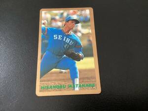 良品　金枠　レアブロック　カルビー90年　渡辺（西武）No.216　プロ野球カード
