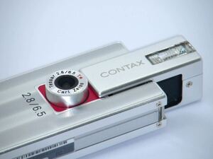 【美品】 KYOCERA「CONTAX i4R」Silver 京セラ コンタックス デジタルカメラ コンパクト 単焦点レンズ 有効400万画素機