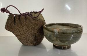 茶道具　茶碗　袱紗付　検：時代物　骨董　アンティーク　旧家蔵出し　中国　唐物　古美術　日本陶器