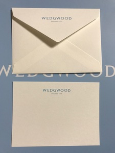 【WEDGWOOD】ウェッジウッドのメッセージカード　メッセージカード　新品未使用