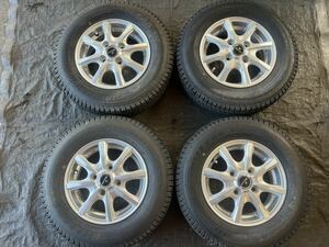 バリ山！Jnveno/12×4j+45/100/ブリジストンブリザックVL1/145R12LT/2014年/4本セット 軽トラ 軽バン 6PR-LT