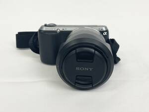 ソニー SONY α NEX-C3 デジタル 一眼レフカメラ E 3.5-5.6/18-55 OSS 0.25m/0.82ft 動作確認済 シャッター確認済 34j-4-10