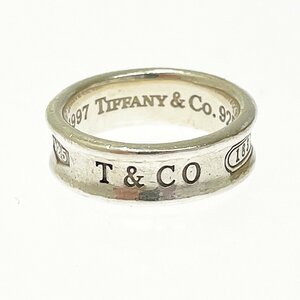【1円スタート】TIFFANY & Co. ティファニー シルバー 1837 ナロー 7.0g 925刻印 指輪 リング 271558