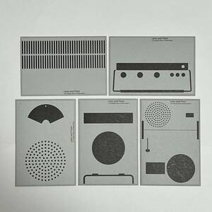 【超レアアイテム】純粋なる形象 ポストカード 5枚セット dieter rams