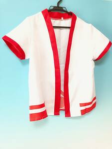 【コスプレ】ナコルル　コスプレ衣装一式【レディースLサイズ】赤リボン、上着、ズボン、黄色ベルト、白手甲×2、手袋×2、足カバー×2