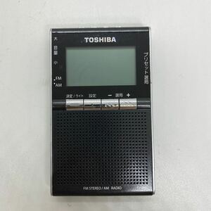 a★中古品　TOSHIBA TY-SPR5 AM/FMラジオ ポケットラジオ ワイドFM★