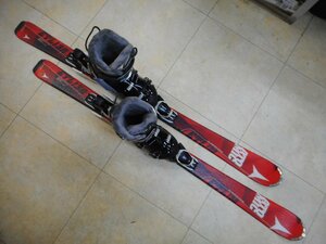 3＃２１９２　【アトミック・ゲン】中古大人ショートスキーと新品ブーツの2点セット／長さ：１３８ｃｍ　ブーツサイズ：２８ｃｍ【小樽店】