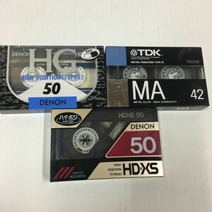 カセットテープ TDK METAL DENON ハイポジション　ビック ハーフ