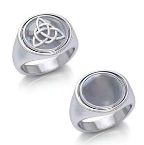 PeterStone: Celtic Triquetra Flip Ring