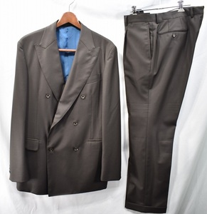 【F.S.C.】上質カノニコ生地ダブルウールスーツ44濃緑アーバンリサーチ FREEMANS SPORTING CLUB TAILOR