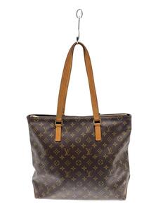 LOUIS VUITTON◆カバメゾ_モノグラム・キャンバス/PVC/ハンドル・本体底面シミ有/