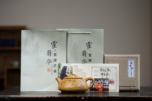 【聚寶齋*紫砂精彫*景舟石瓢壺】希少珍品 茶壺 茶道具 中国時代美術 容量：550cc