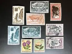 アフリカ各国切手 10枚セット