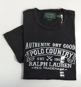 【新品・未使用】USA購入 POLO COUNTRY S/S Tee BLACK Msize CUSTOM FIT ポロ カントリー 半袖Tシャツ ラルフローレン