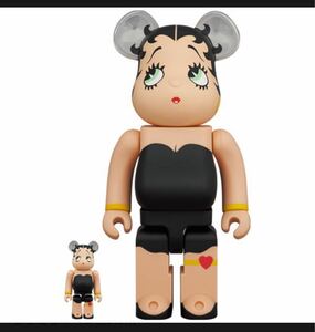 [未開封/送料無料] BE@RBRICK Betty Boop(TM) BLACK Ver. 100％ ＆ 400％　ベアブリック　ベティ・ブープ