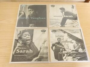 超希少！！！ Sarah Vaughan(サラ・ヴォーン)「Sarah Vaughan」シングル4枚セット