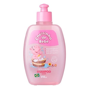 子ども用シャンプー ピンク 210mlブラジル製 Cheiricho de bebe shampoo suave