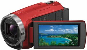 ソニー ビデオカメラ Handycam HDR-CX680 光学30倍 内蔵メモリー64GB レッド HDR-CX680 R