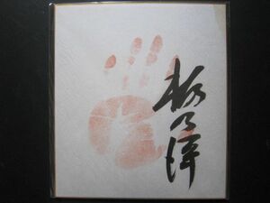 大相撲　栃乃洋　関脇　手形　サイン
