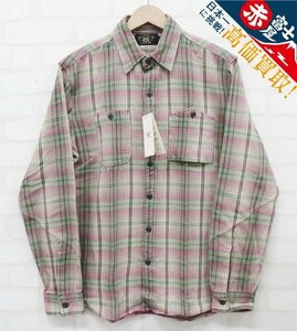 7T7314/未使用品 RRL ツイルワークシャツ ダブルアールエル