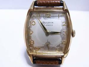 【時計】 BULOVA：ブローバ 10K ユニセックス 3針 手巻(稼動品) ヴィンテージウォッチ