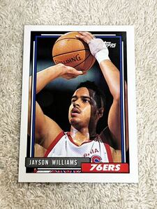 ジェイソンウィリアムス Jayson Williams 1992 Topps #134 Philadelphia 76ers
