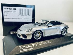 【送料無料】1/43 Minichamps Porsche ポルシェ 911 GT3 Touring (991.2) 2018 GT Silver Metallic