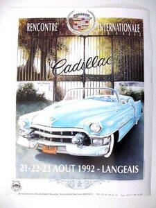 RENCONTRE CADILLAC 92■キャデラック・ミュージアム・ミーティング　ポスター　未展示品