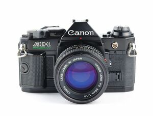 06955cmrk Canon AE-1P PROGRAM + New FD 50mm F1.4 MF一眼レフ フイルムカメラ 標準レンズ