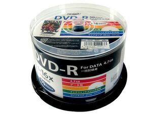 同梱可能 DVD-R データ用 50枚組 16倍速 スピンドル HIDISC HDDR47JNP50/0033ｘ２個セット/卸