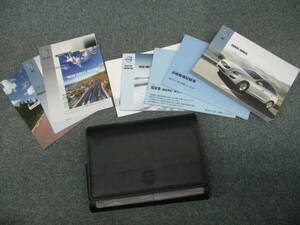 ☆YY17711 VOLVO ボルボ FB4164T V60 T4 Rデザイン 取扱説明書 取説 2013年式 整備手帳 専用車検証レザーケース付き 全国一律送料520円