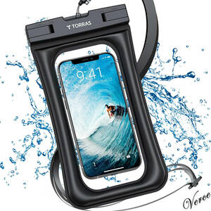 TORRAS 水に浮く防水ケース 対応機種：6.8インチ以下 iPhone 12 11 mini Pro Max XR SE Android アンドロイド IP68認証 お風呂 防塵 潜水