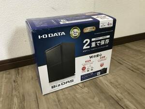 開封済未使用 I-O DATA アイ・オー・データ 法人向け USB 3.2 Gen 1対応／2ドライブ搭載（RAID 0/1対応） 外付ハードディスク HDW-UT4B