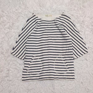 【送料無料】ZARA　ザラ　七分袖　カットソー　トップス　140cm　ボーダー　キッズ　子供服